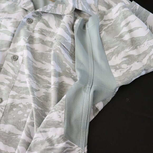 Camo Reel Legends Performance Outfitters Mariner Button-Up Shirt – XL. Fishing - Picture 5 of 6